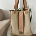 Bolso Matera Mochila combinada Beige y Camel