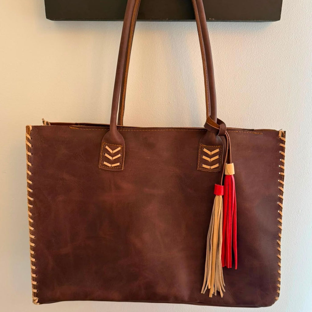 Cartera alma en chocolate gastado