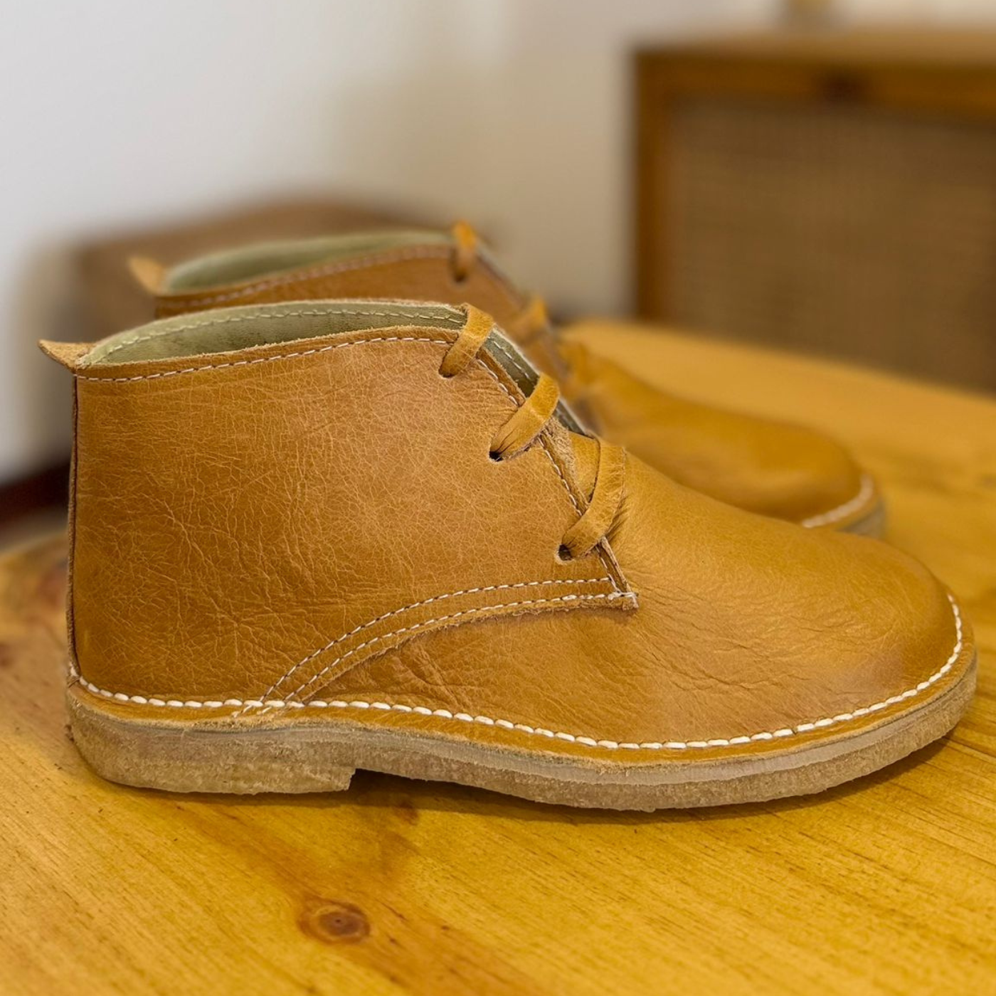 Botas Fray Mocho Cuero liso Caramelo