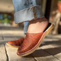 Zapas clásicas Croco Marrón