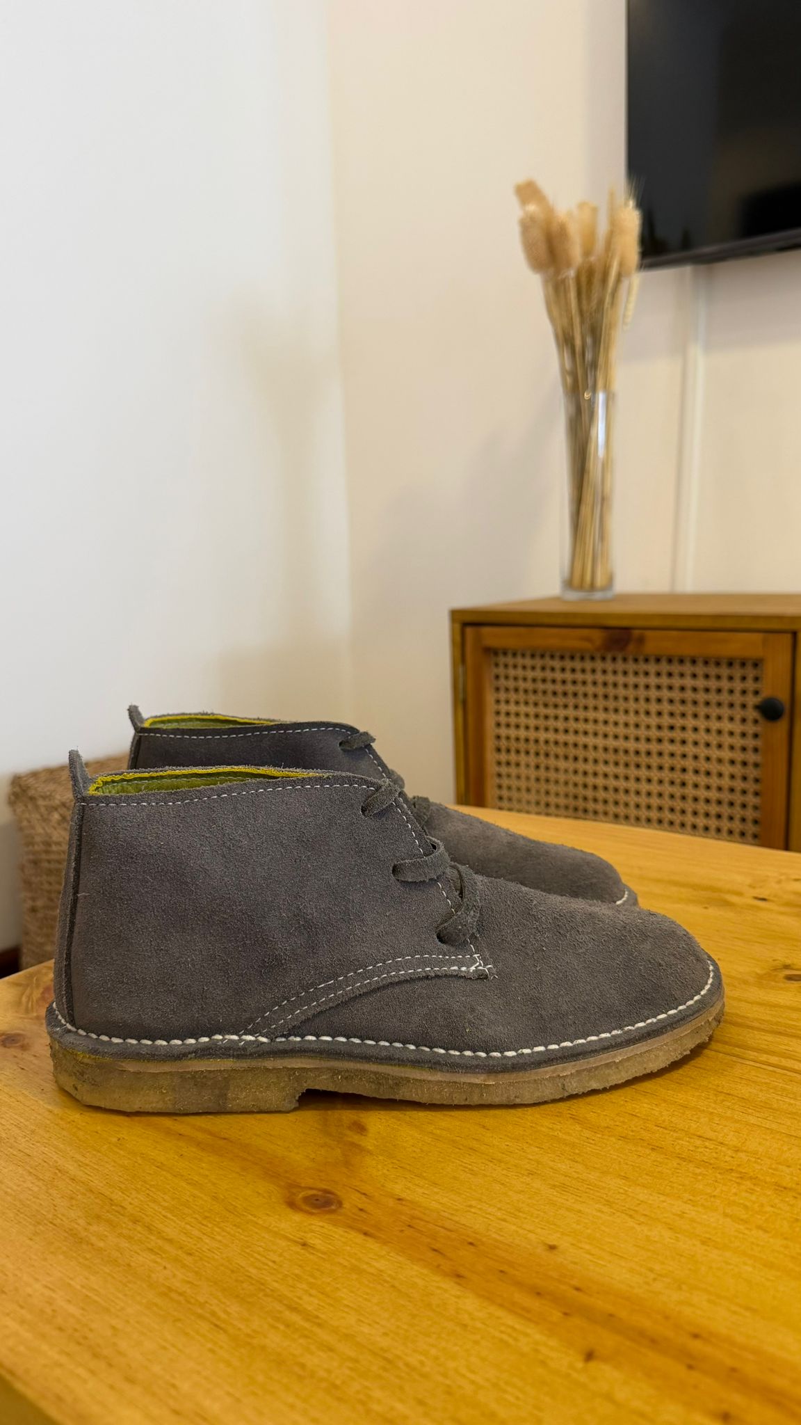 Botas Fray Mocho Gamuza gris