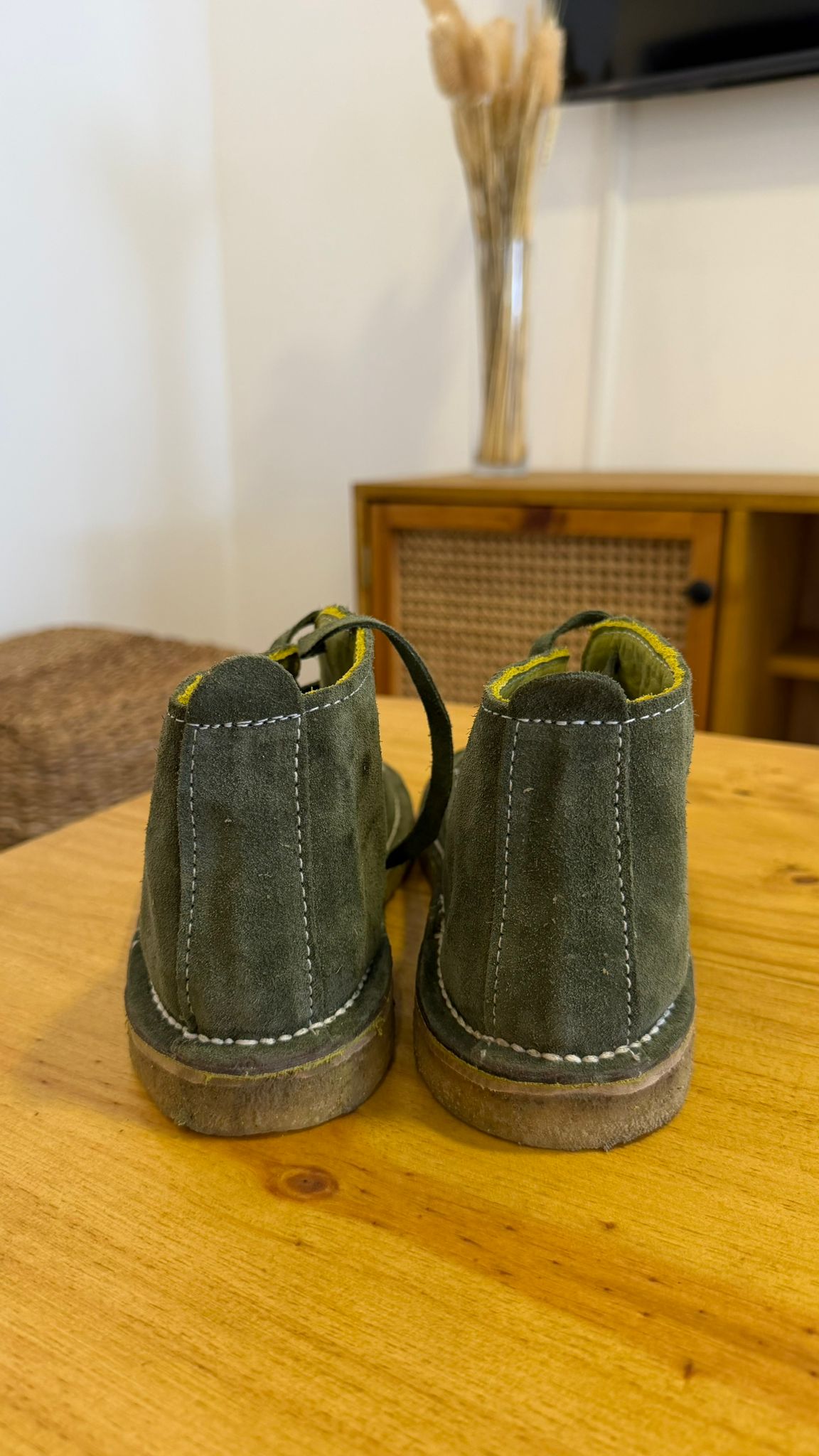 Botas Fray Mocho Gamuza vede musgo