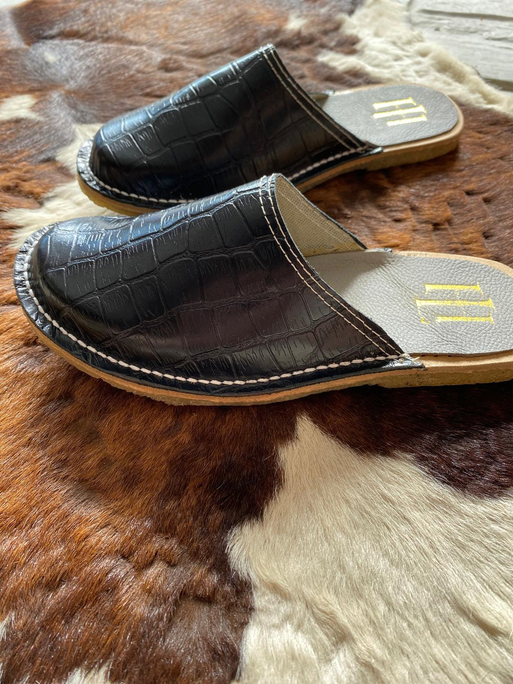 Zapas clásicas Croco Negro