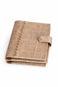 Portapasaportes Beige Croco