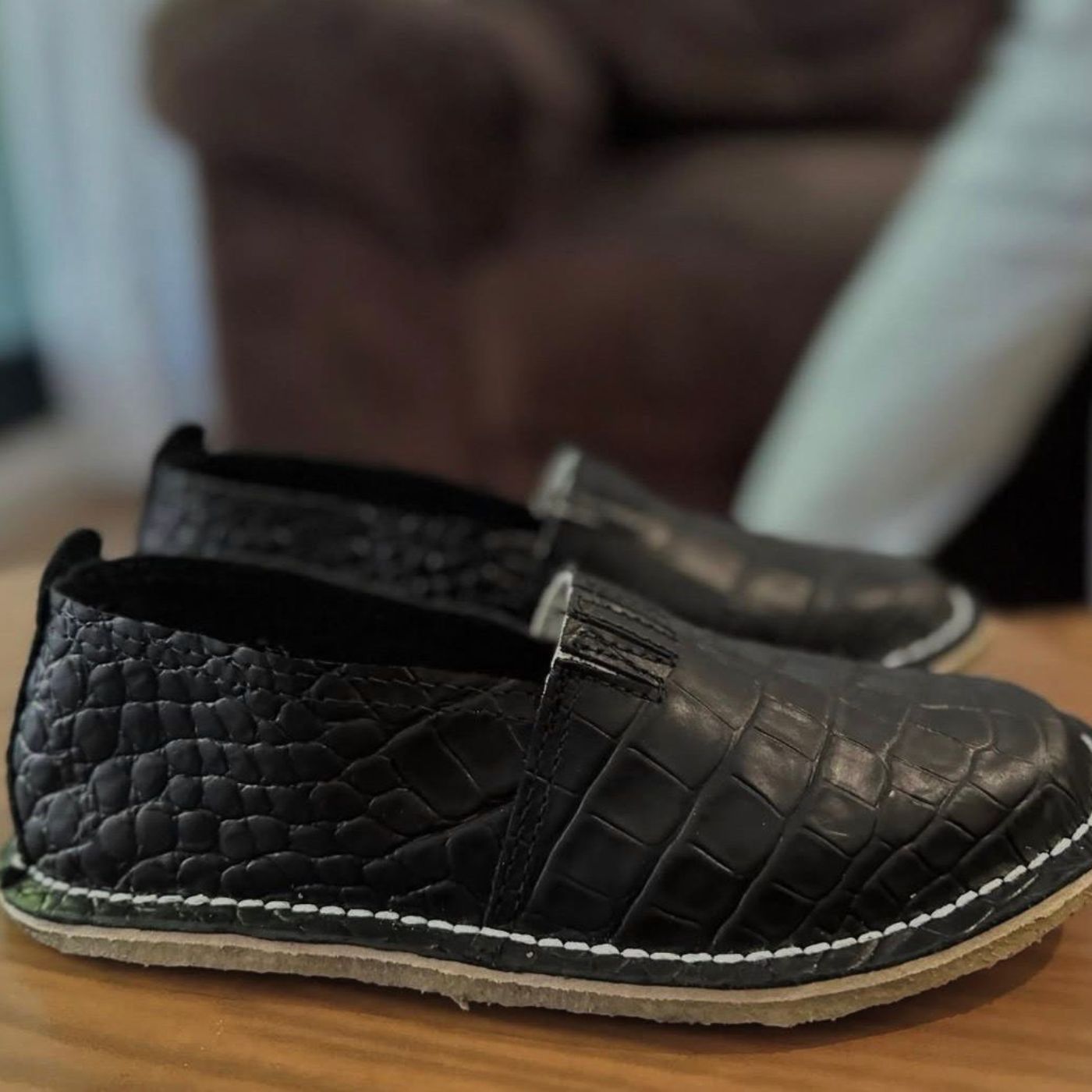 Zapa Gaucha Negra Croco